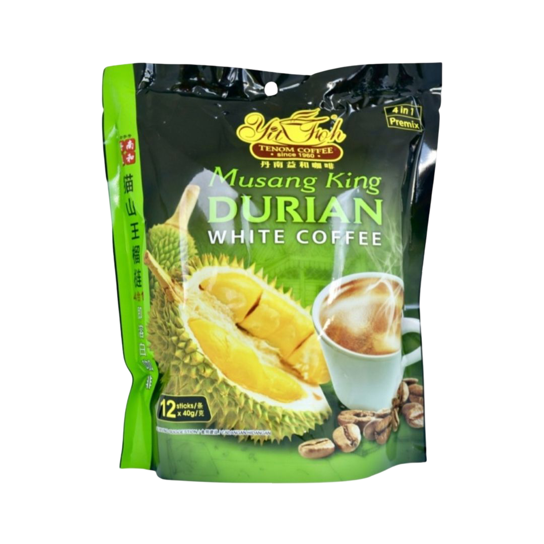 Yit Foh Musang King Durian White Coffee 4in1 Premix 12 x 40g