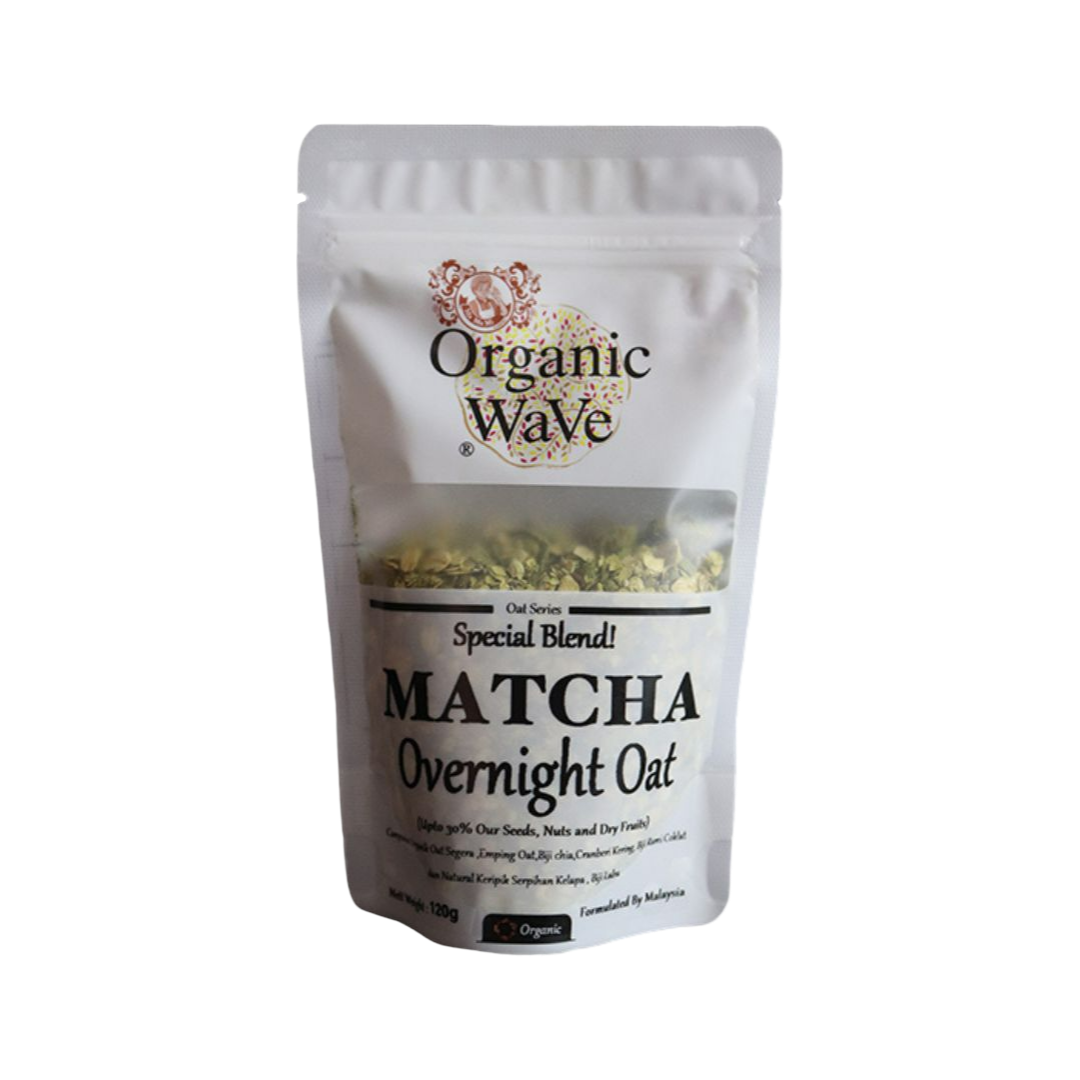 Mamami 有机波浪隔夜燕麦抹茶(特殊混合)120g