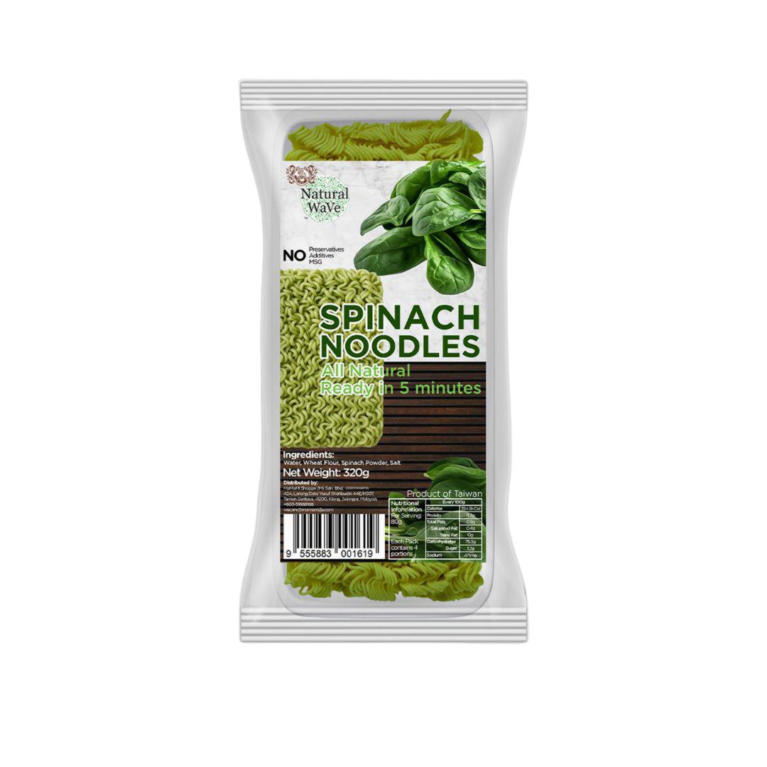 Mamami Natural Wave - Spinach Instant Noodles 320g