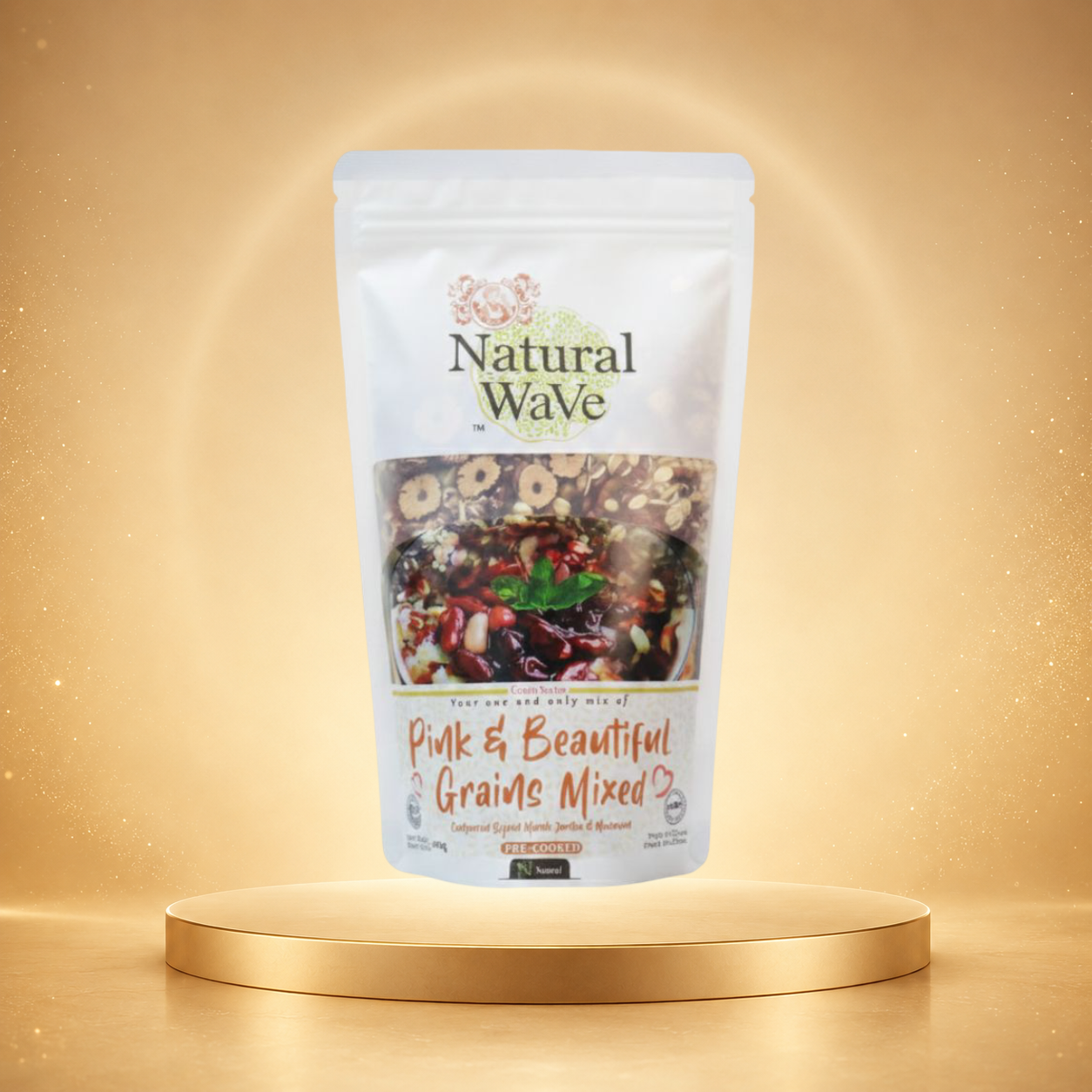Mamami Natural Wave Pink & Beautiful Grains Mixed (400g)