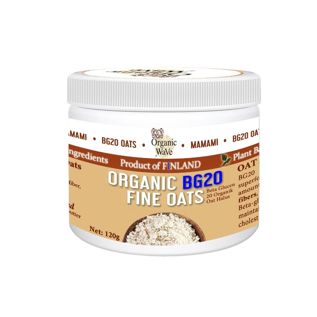 Mamami Organic BG20 Fine Oats (Beta-Glucan 20) 120g