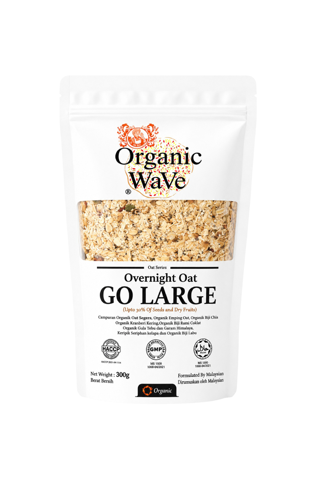 Mamami Organic Wave Overnight Oats Go-Large 300g