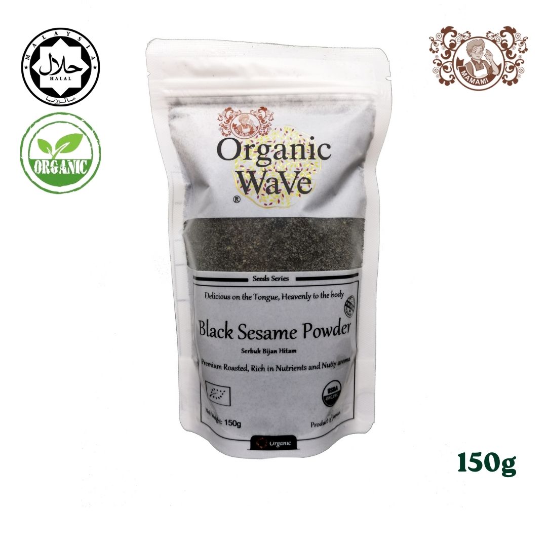 Mamami 有机波浪黑芝麻粉 (150g)