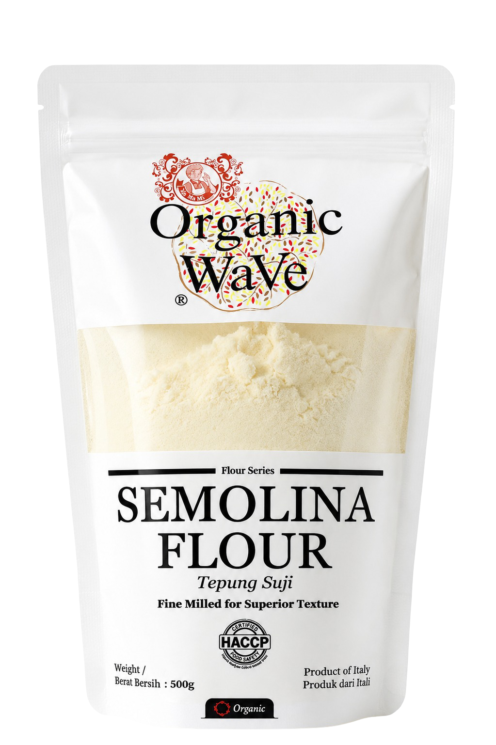 Organic Wave Semolina Flour 500g | Product of Italy