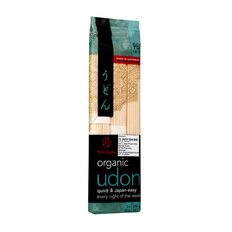 Hakubaku Organic Udon 270g - Mamami Shoppe