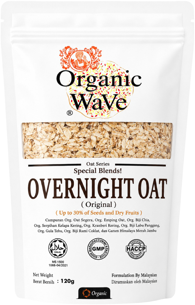 Organic Wave Overnight Oat Original 120g