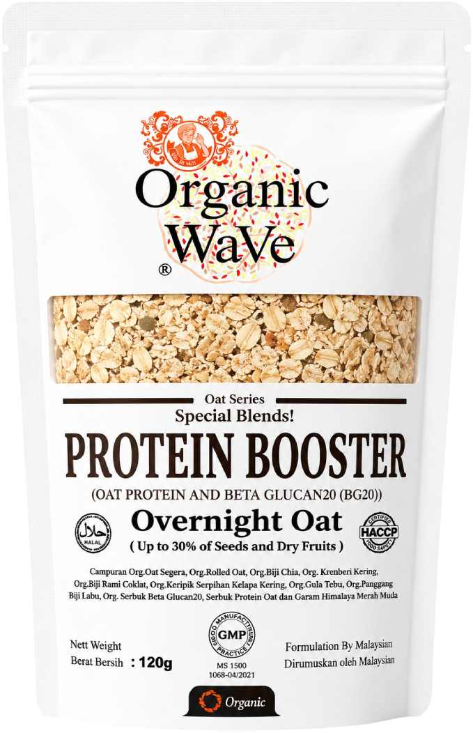 Organic Wave Overnight Oats Protein Booster 120g