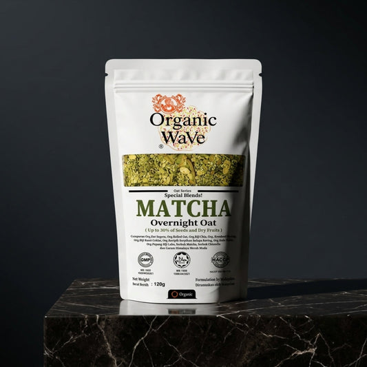 Mamami Organic Wave Overnight Oats - Matcha & Chlorella