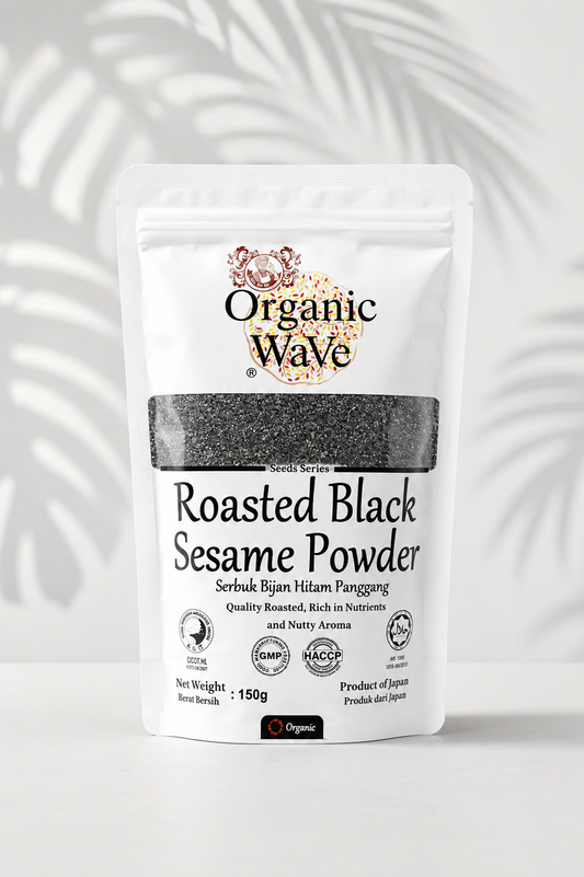 Organic Wave Roasted Black Sesame Powder