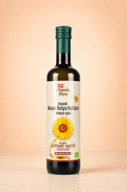 Organic Wave Organic Sunflower Seed Oil (Cold Pressed)