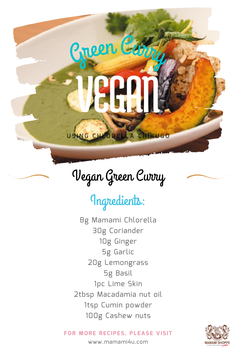 Green Curry with Chlorella Chikugo