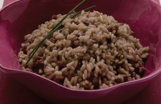 Rice & sausage with balsamic vinegar of Modena