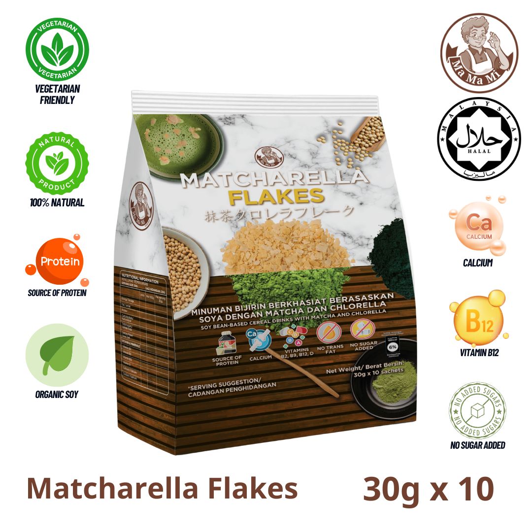 Mamami Matcharella Flakes (30g x 10)