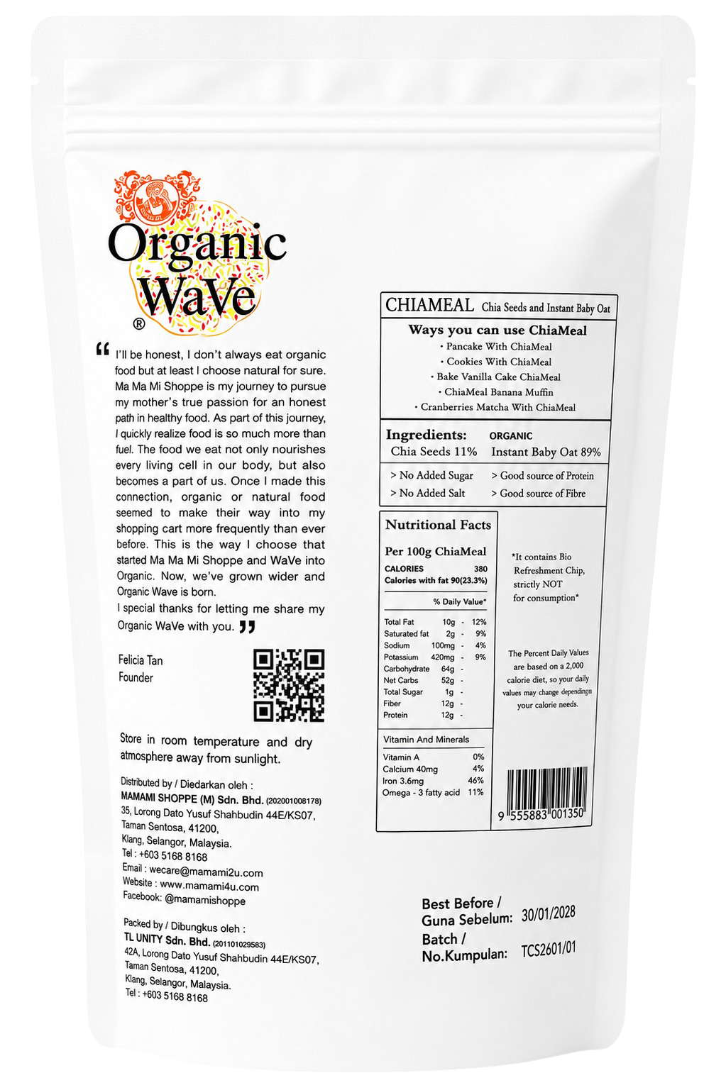 Mamami Organic Wave ChiaMeal (500g)
