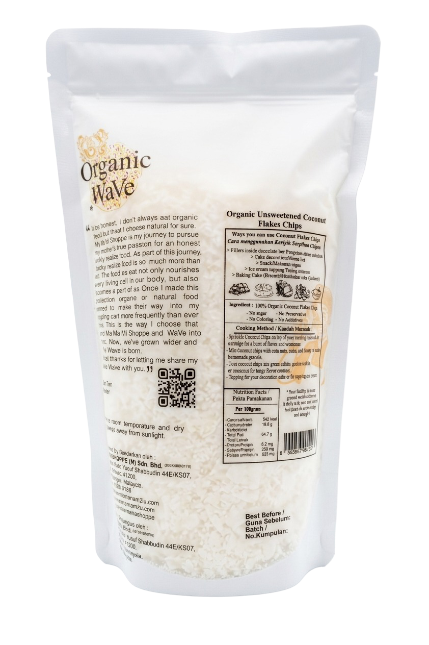 Mamami Organic Wave 椰子片 (500g)