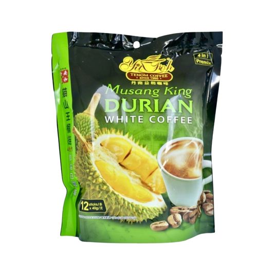 Yit Foh Musang King Durian White Coffee 4in1 Premix 12 x 40g