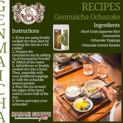 Mamami Japanese Genmaicha Iri Matcha Powder