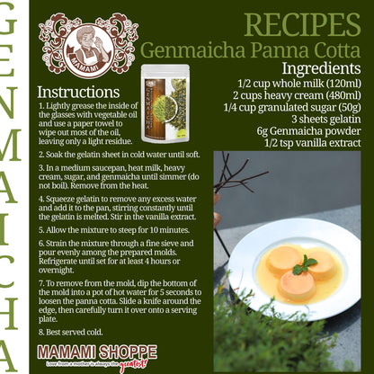 Mamami Japanese Genmaicha Iri Matcha Powder