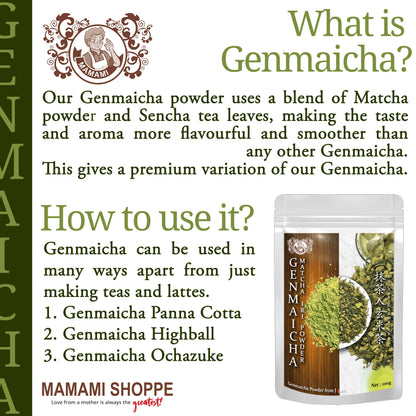 Mamami Japanese Genmaicha Iri Matcha Powder