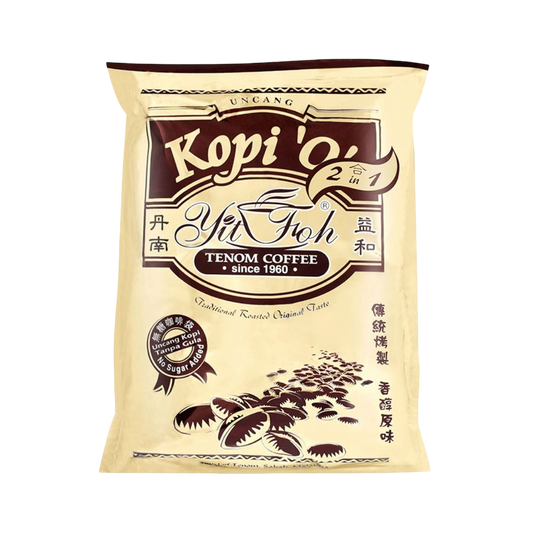 Yit Foh Kopi ‘O’ 2 in 1 12 x 20g | No Sugar Added Tenom Coffee