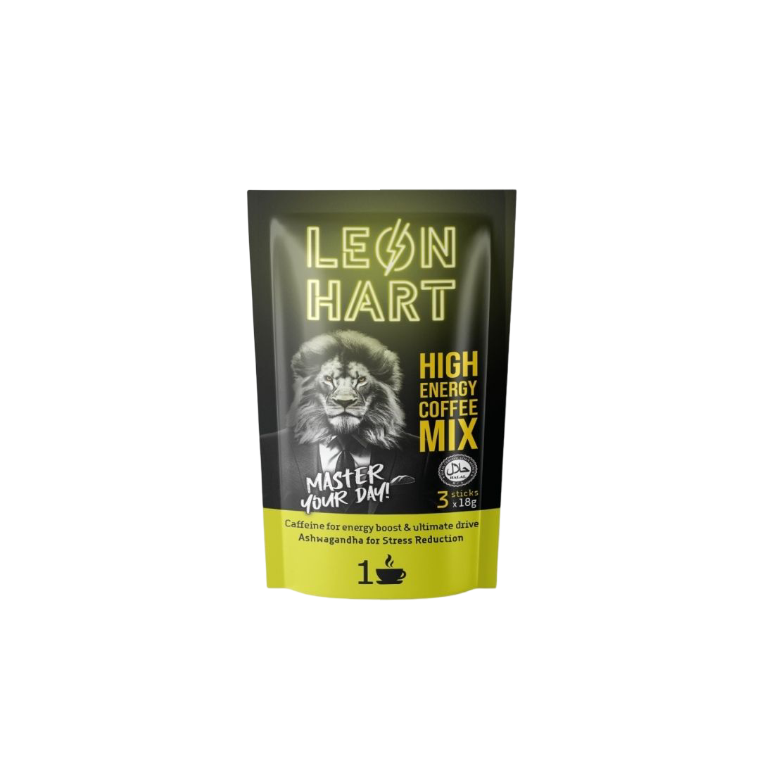 LeonHart 3in1 High Caffeine Coffee Mix 3 x 18g | Instant Coffee Sachets
