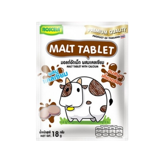 Roscela Malt Tablet Chocolate 18g | Malt Tablet with Calcium