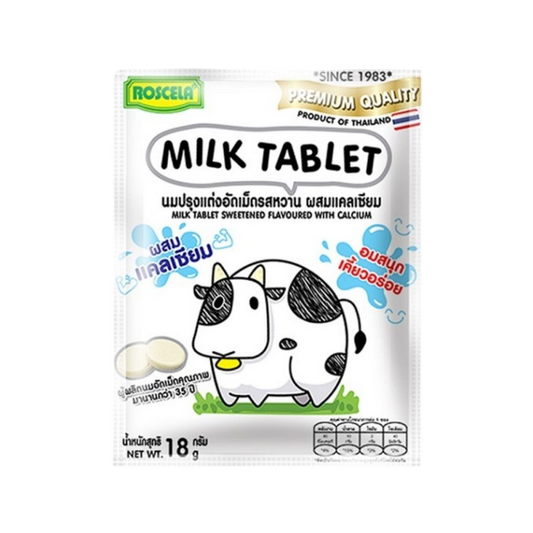 Roscela Milk Tablet 18g | Sweetened Milk Tablet with Calcium