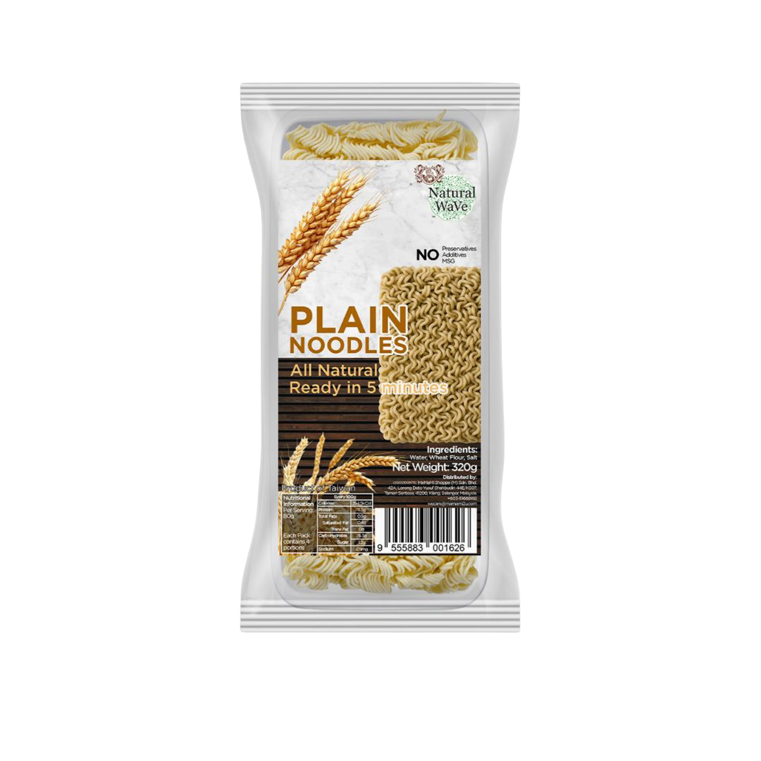 Mamami Natural Wave - Plain Instant Noodles 320g
