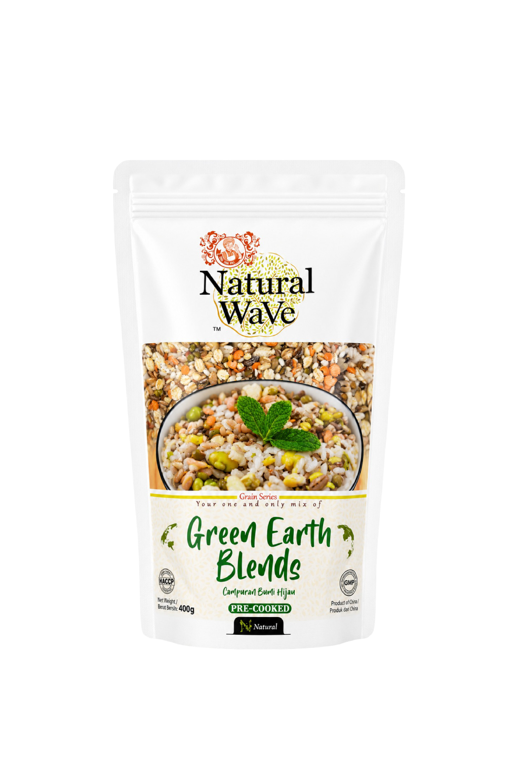 Mamami Natural Wave Green Earth Beans (400g)
