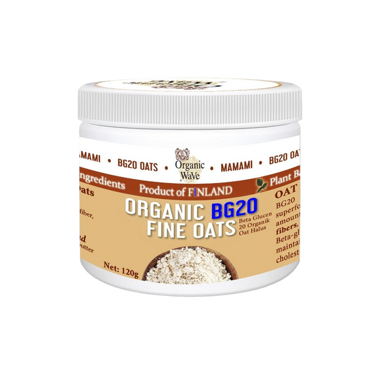 Mamami Organic BG20 Fine Oats (Beta-Glucan 20) 120g