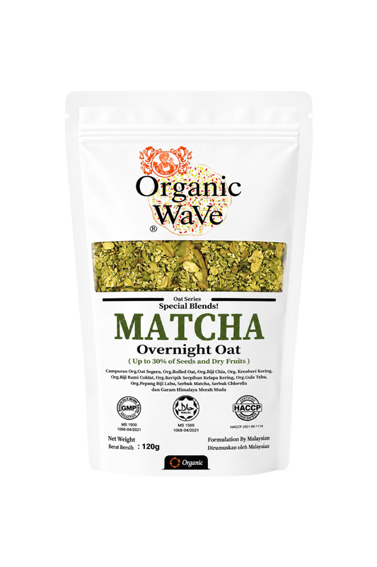 Mamami Organic Wave Overnight Oats Matcha ( Special Blend ) 120g