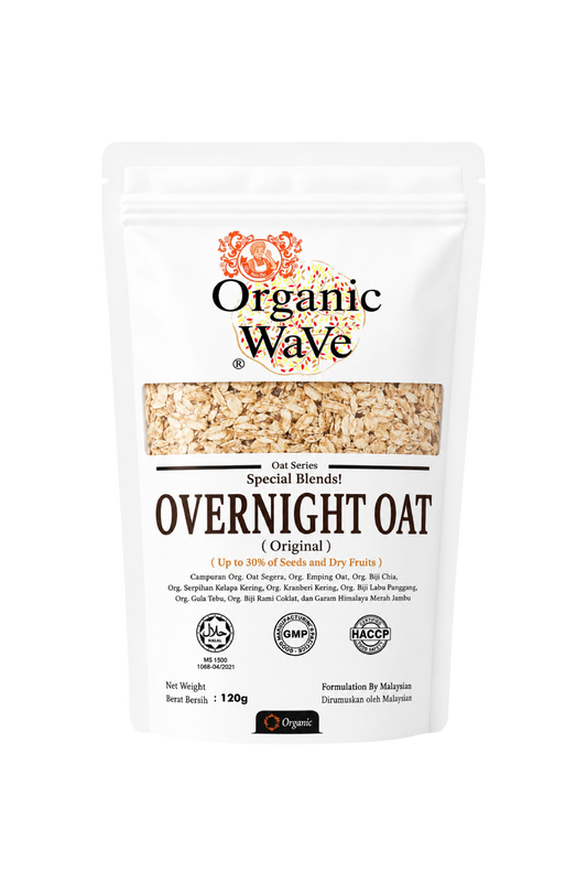 Mamami Organic Wave Overnight Oats with Chia Seeds & Cranberries (120g)