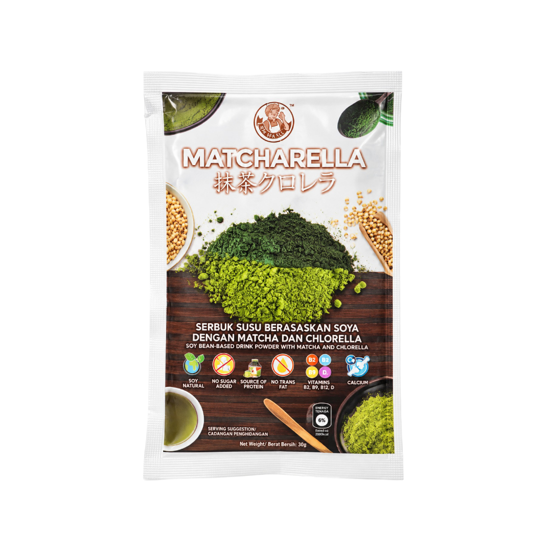 Mamami Matcharella Instant Matcha & Chlorella Soy Drink — 30g × 10 Sachets