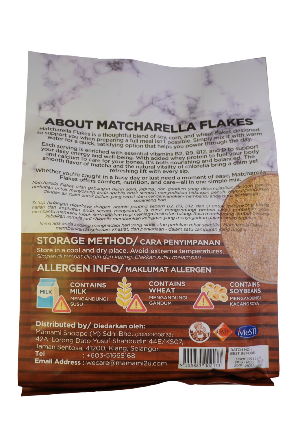 Mamami Matcharella Flakes (30g x 10)