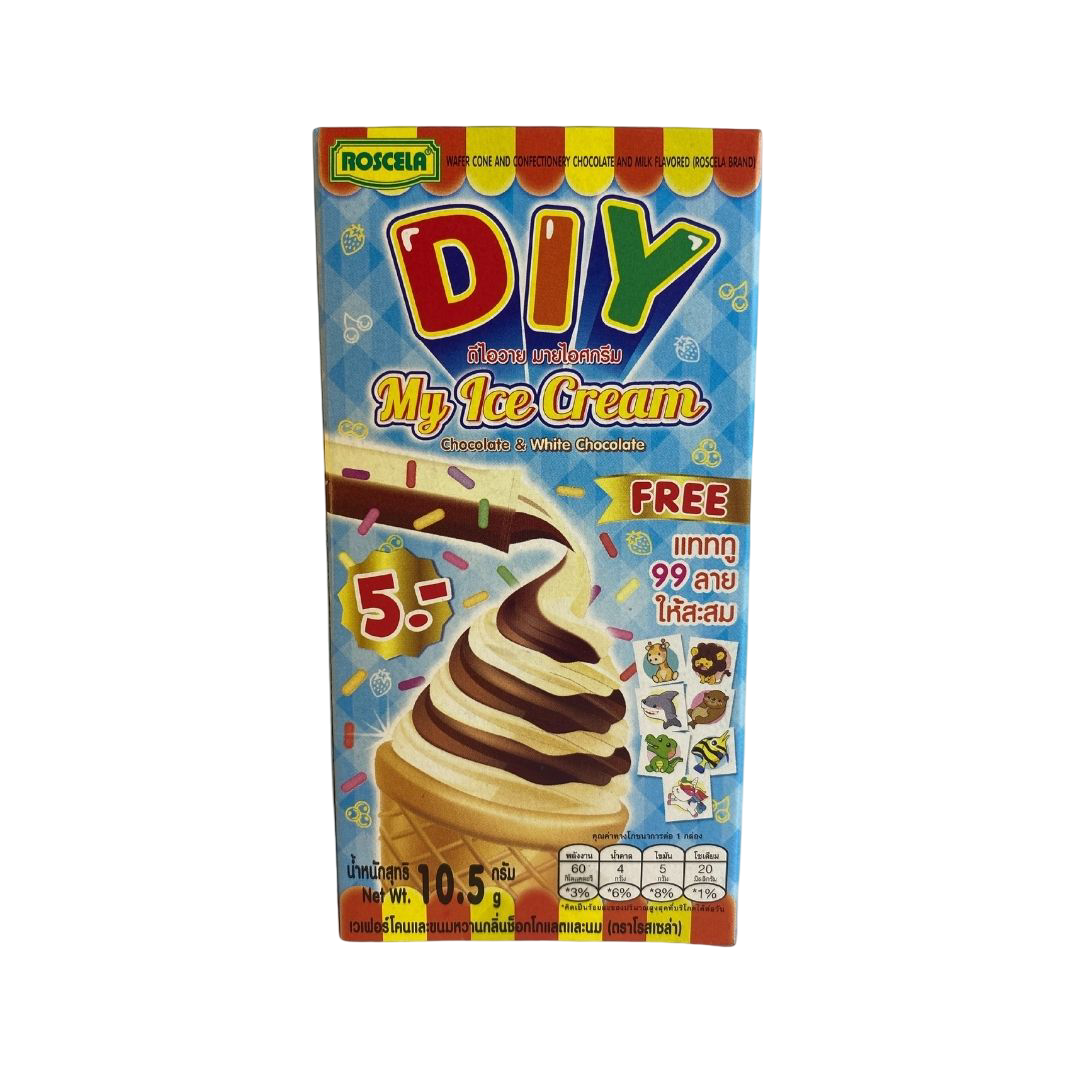 Roscela DIY My Ice Cream 10.5g | Chocolate White Chocolate Candy