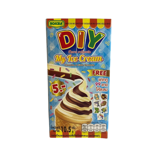 Roscela DIY My Ice Cream 10.5g | Chocolate White Chocolate Candy