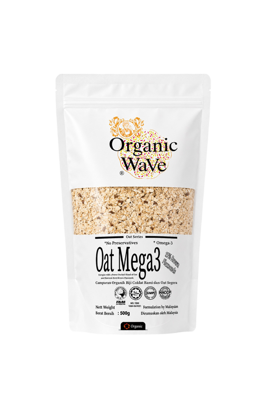 Mamami Organic Wave Oat Mega3 with Brown Flaxseeds 500g