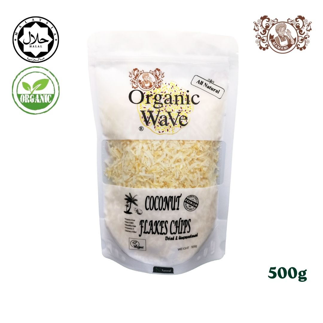 Mamami Organic Wave 椰子片 (500g)