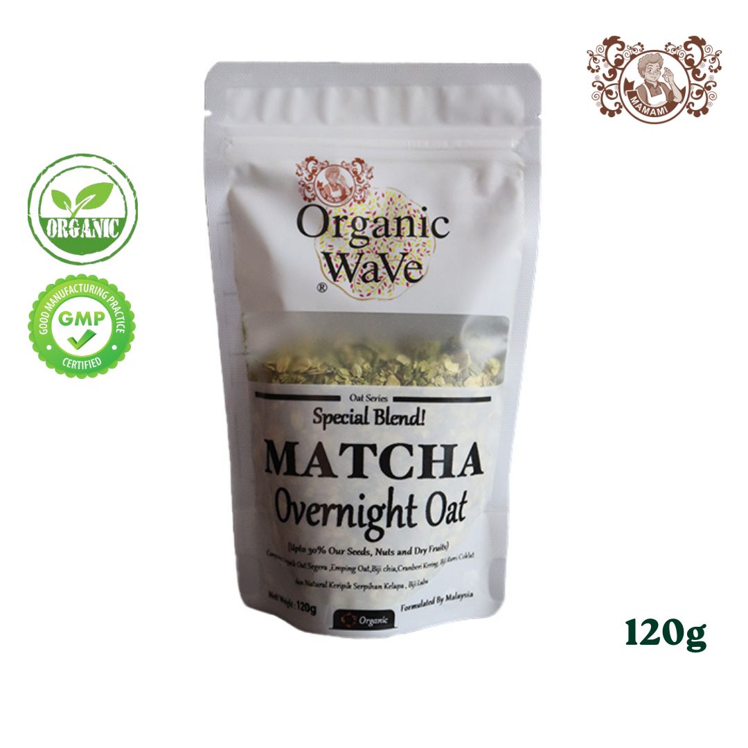 Mamami 有机波浪隔夜燕麦抹茶（特殊混合）120g