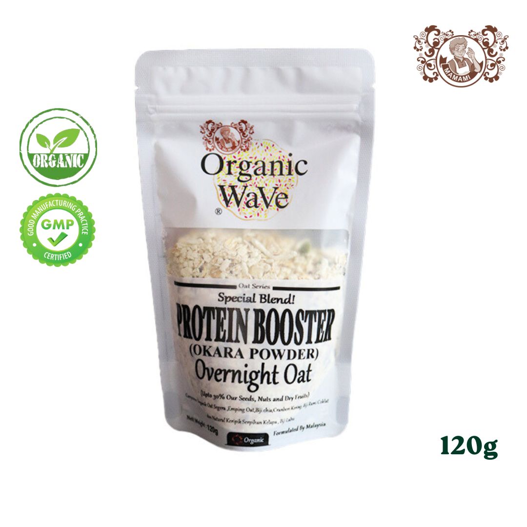 Mamami Organic Wave Overnight Oats Protein Booster ( Okara Powder - Special Blend ) 120g