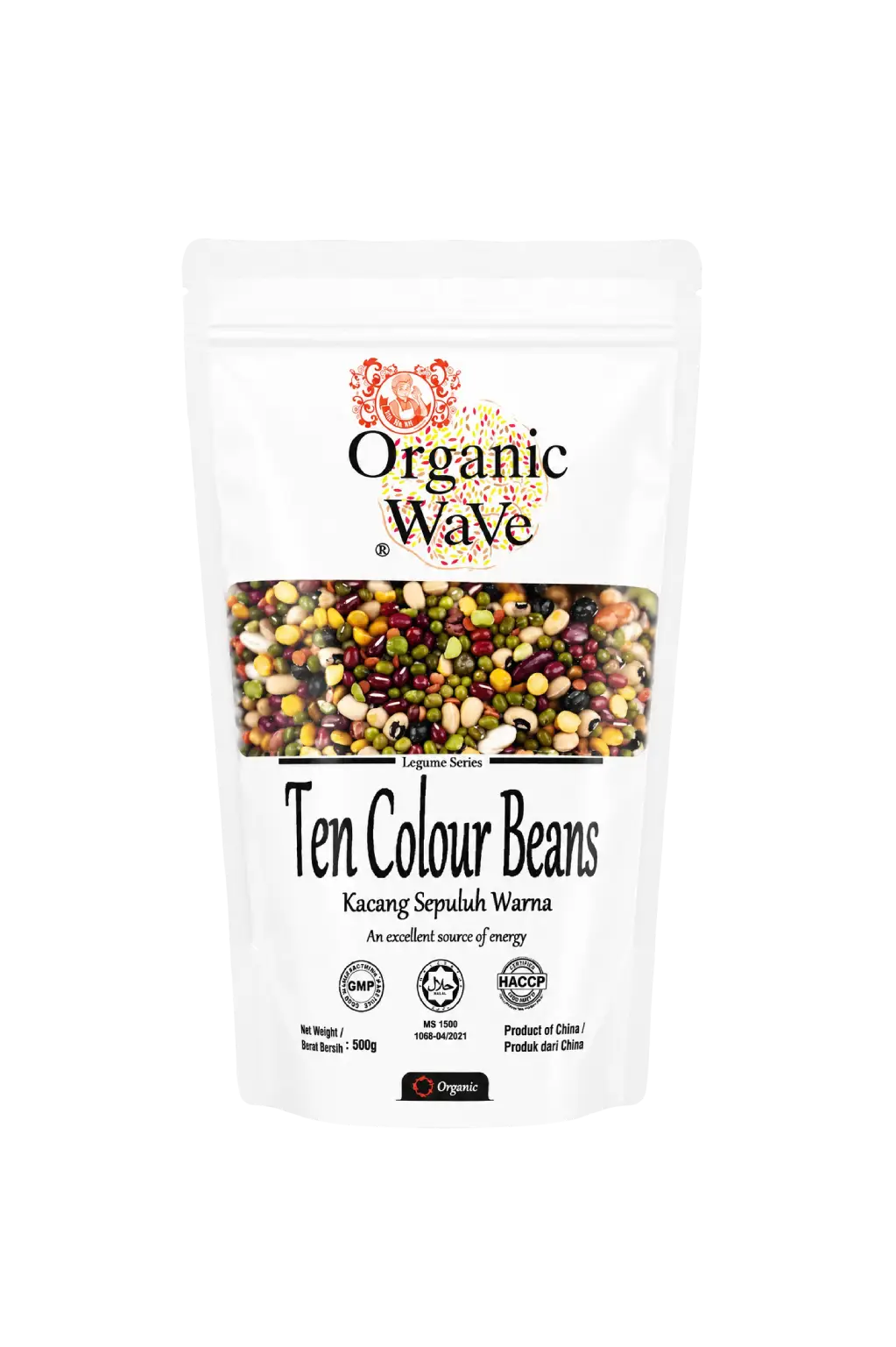 Mamami Organic Wave 10 Colour Bean (500g)