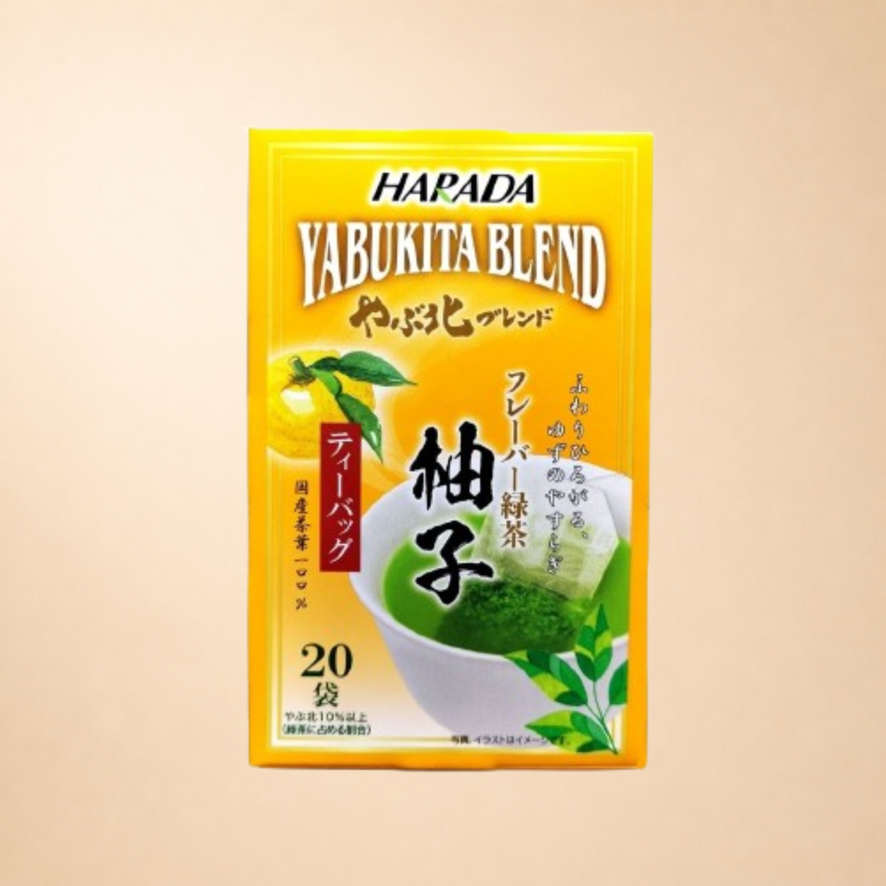 Harada Yabukita Blend Yuzu Green Tea 20 x 1.8g | Japanese Tea Bags