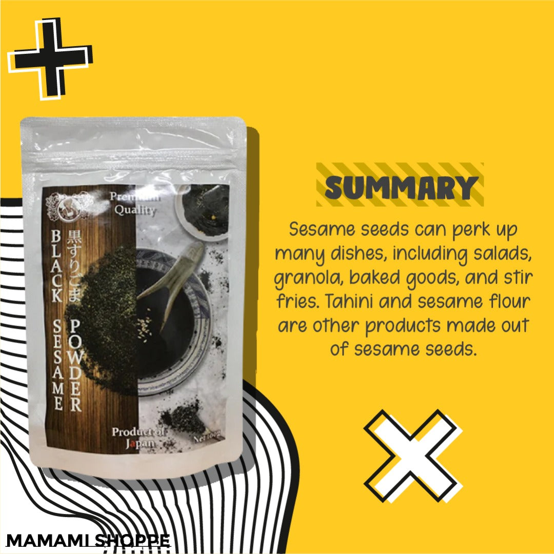 Mamami Premium Japanese Black Sesame Powder 100g - Mamami Shoppe