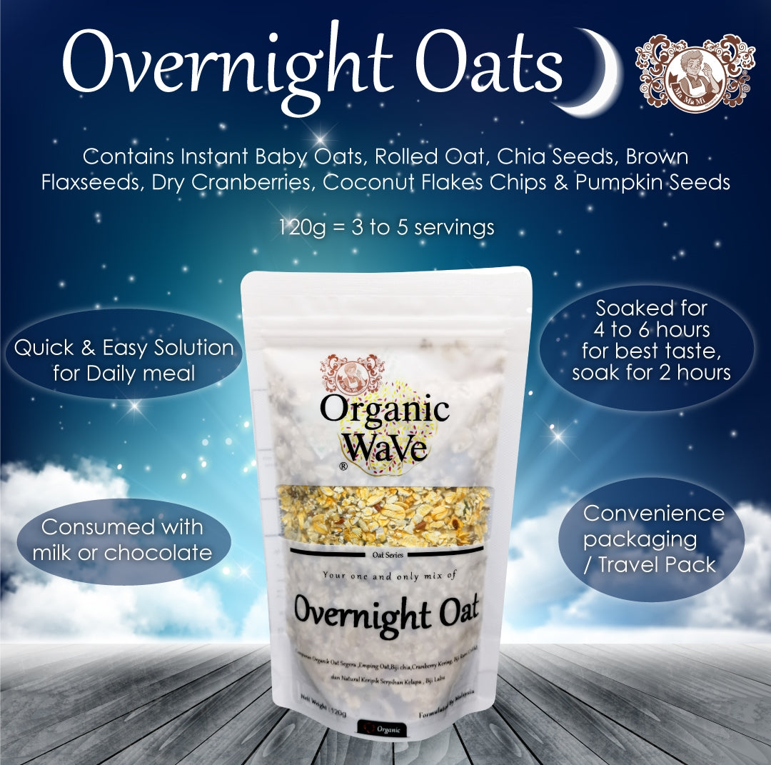 Mamami Organic Wave Overnight Oats 120g - Mamami Shoppe