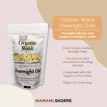 Mamami Organic Wave Overnight Oats 120g - Mamami Shoppe