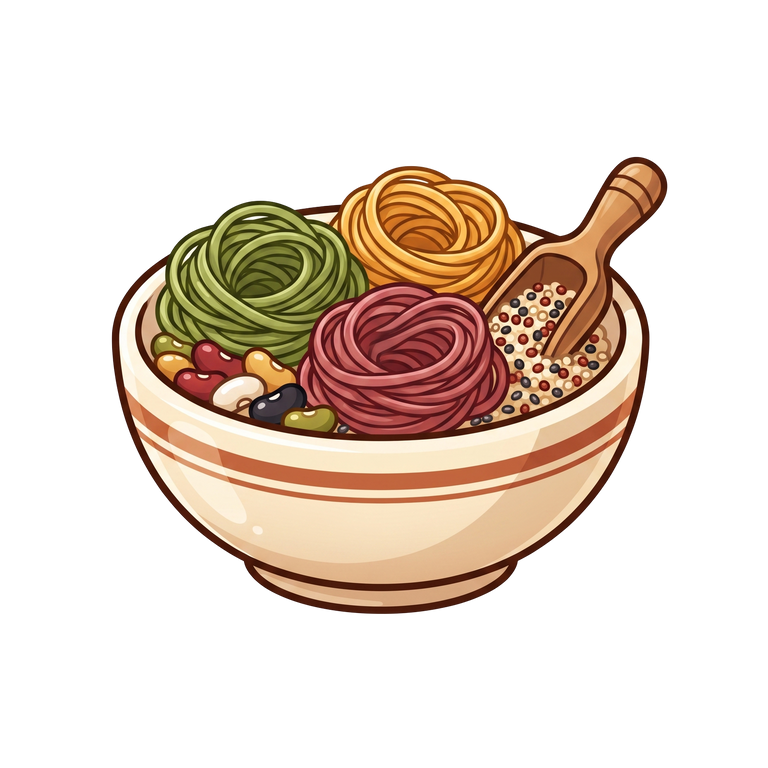 Family pantry staples in a bowl